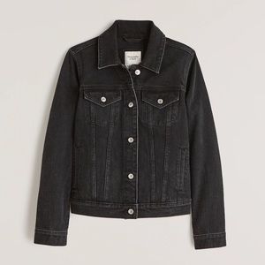 Abercrombie and Fitch Black Denim Jacket